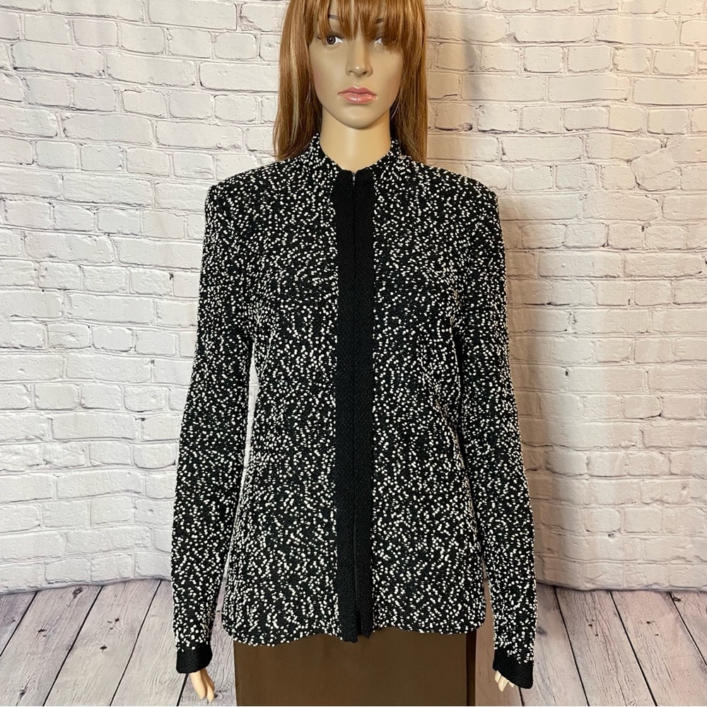 Vintage The Michael Collection Wool Knit Jacket Cardigan Size S